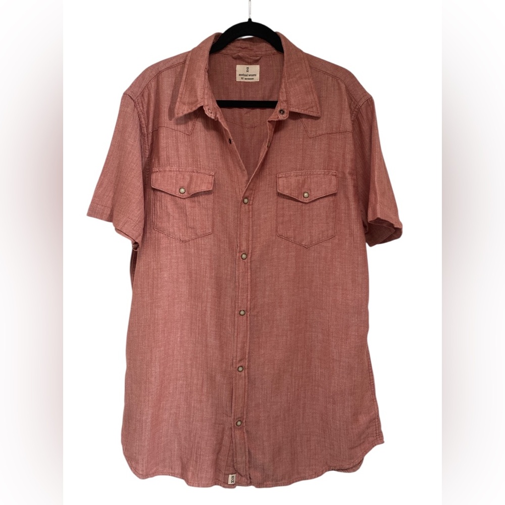 Mutual Weave Casual Button Down Shirt GUC XLT